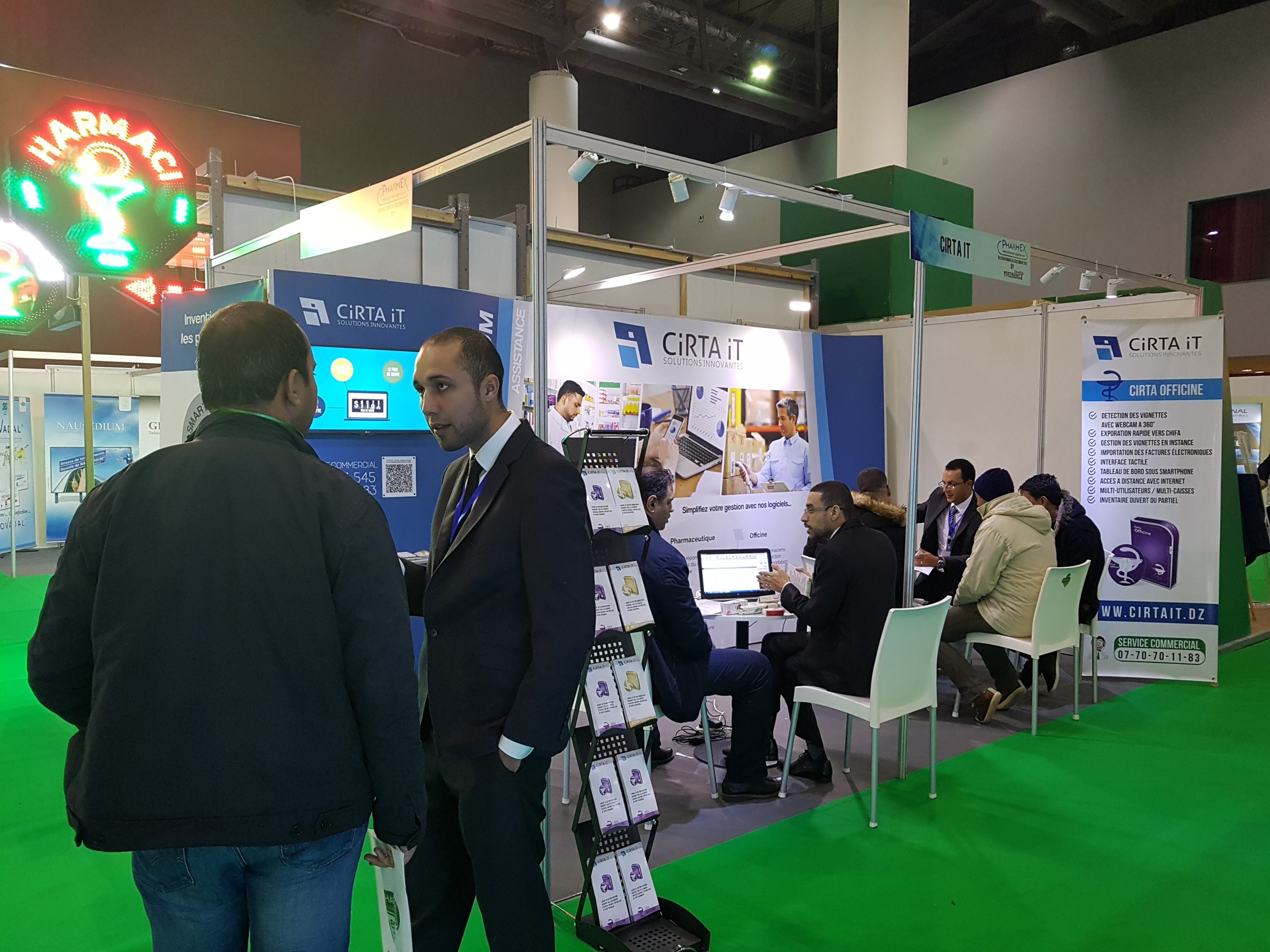 سيرتاسوفت في ضوء الأضواء في PHARMEX 2017 بمركز مؤتمرات فندق ميريديان وهران